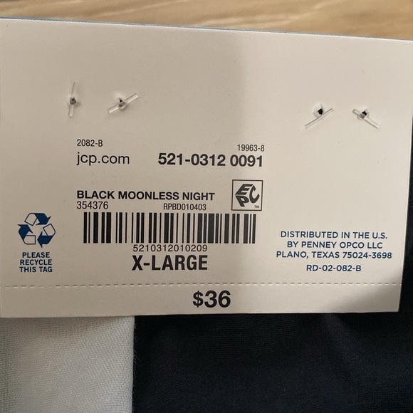 Arizona Classic Fit Shorts Men’s Black Sz XL Pull on elastic waist 8’ inseam - Picture 9 of 10